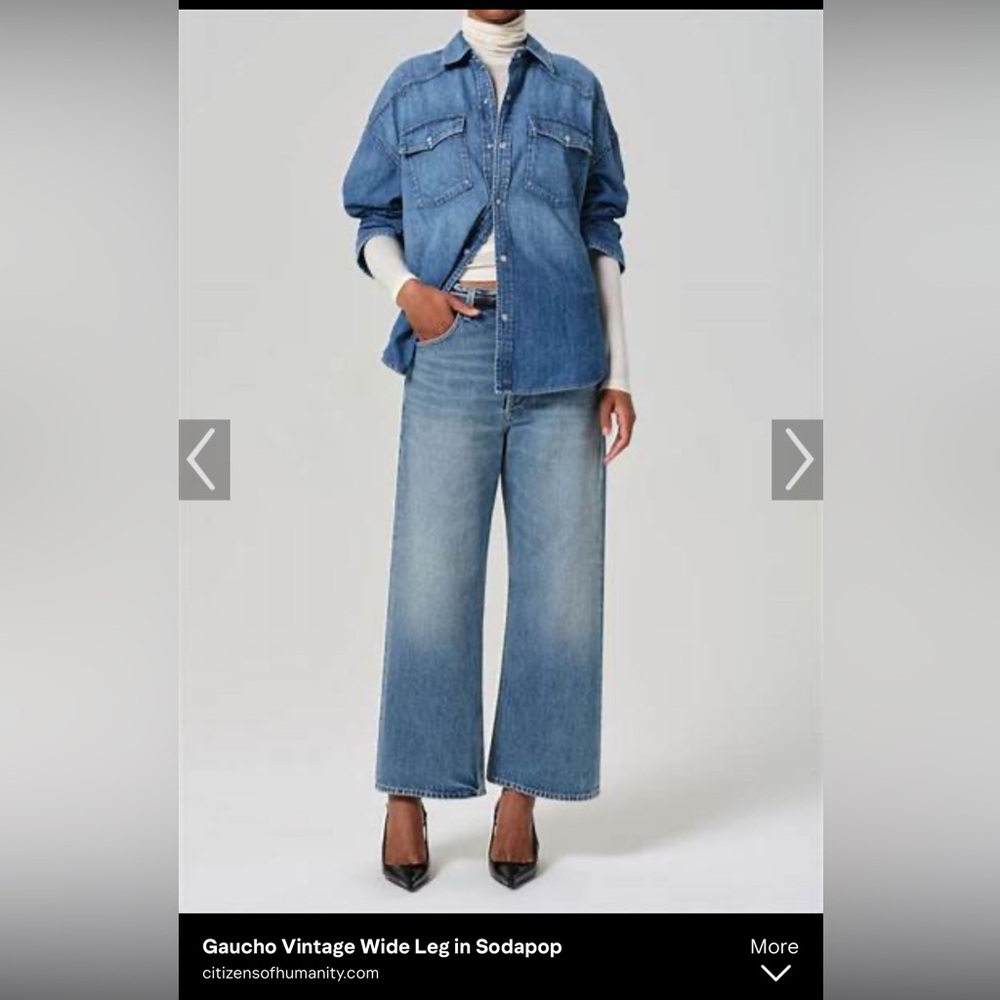 Citizens of Humanity Gaucho wide leg jeans sodapop